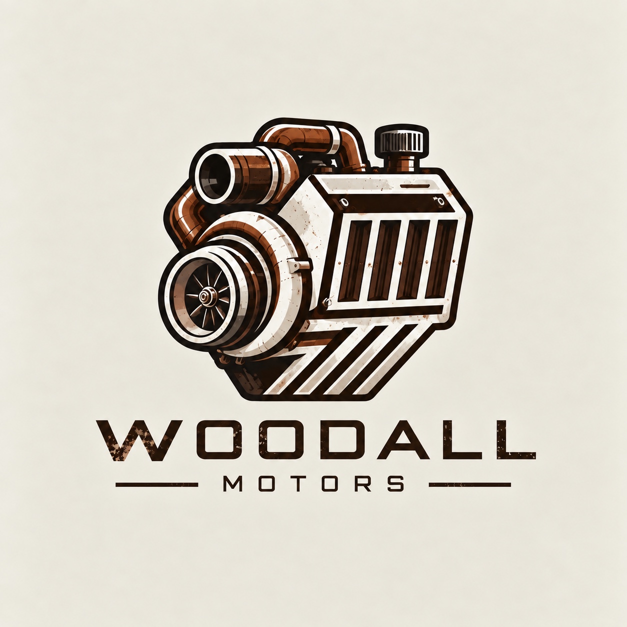 Woodall Motors primary turbo diesel engine logo